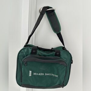 Prestigious Milken Institute Conference Messenger Computer Bag w/ Shoulder Strap